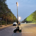 Emergency vertical telescopic light tower